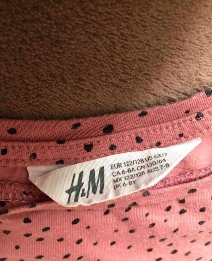 Tee-shirt rose noir fille H&M - photo numéro 3