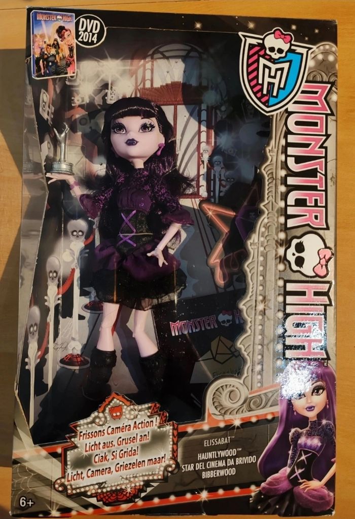 🦇🌟 Monster High Elissabat Hauntlywood – Rare Collector NIB (2014)