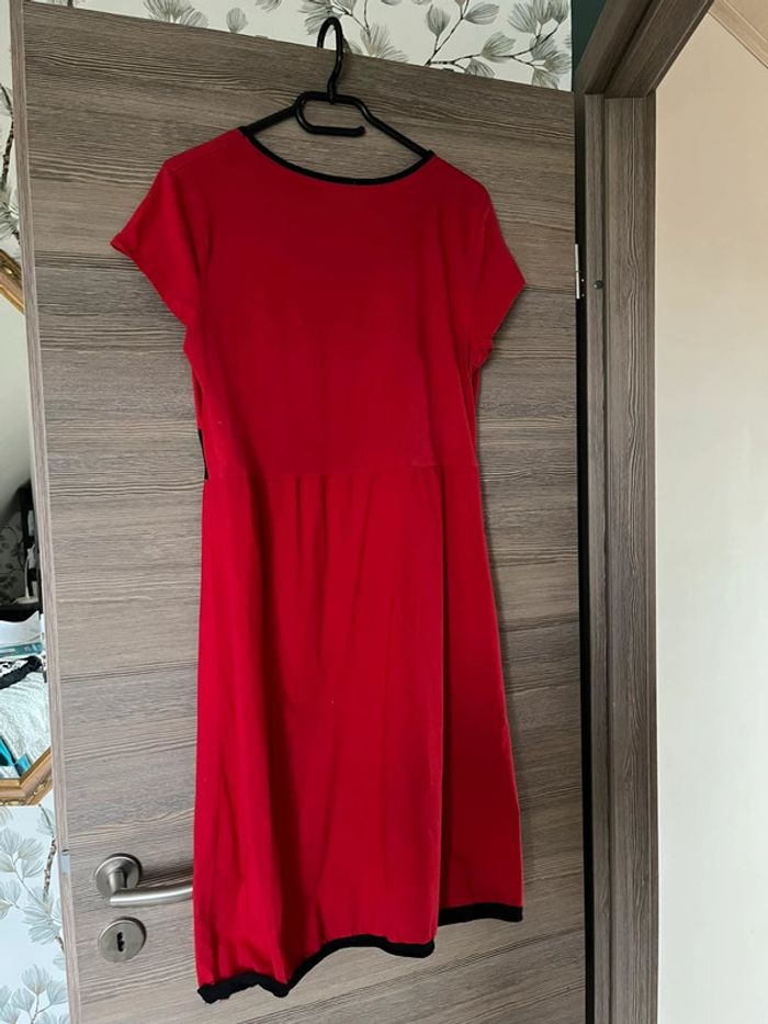 Robe rouge rosaces L - photo numéro 3