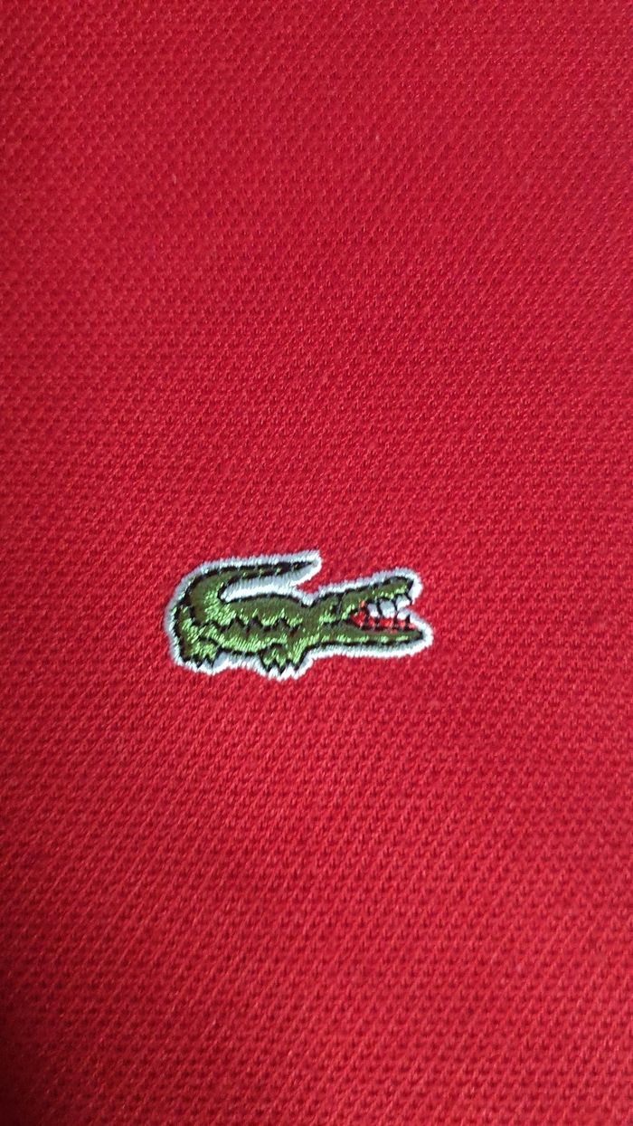 Polo/Tee-shirt rouge - Lacoste - photo numéro 5