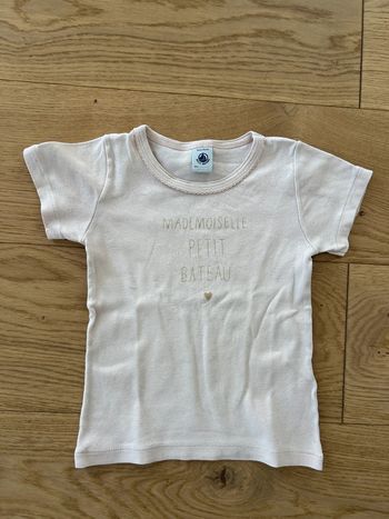 T shirt rose poudré Petit Bateau - 3 ans