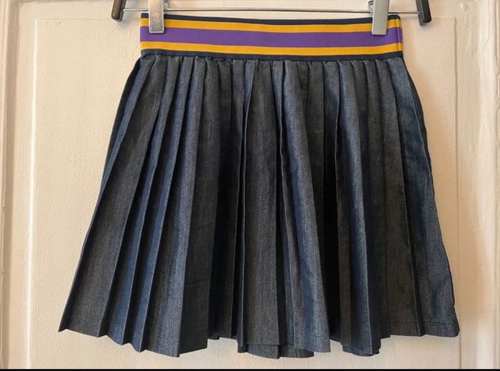 Jupe plissée façon jean taille 8 ans - Polo by Ralph Lauren - photo numéro 3