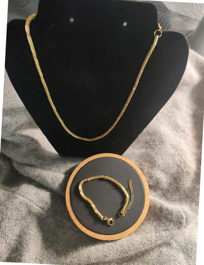 Ensemble de Bijoux Maillé Élégant - photo numéro 4