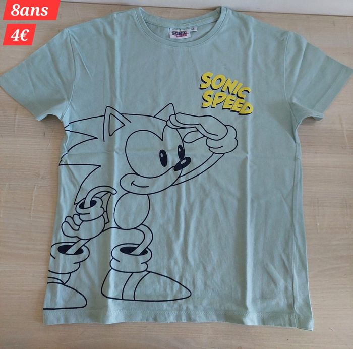 T-shirt Sonic garçon 8ans - photo numéro 2