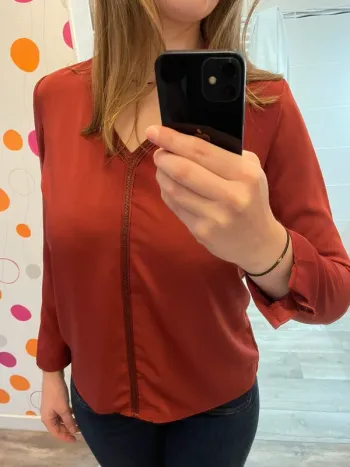 Blouse rouge/corail
