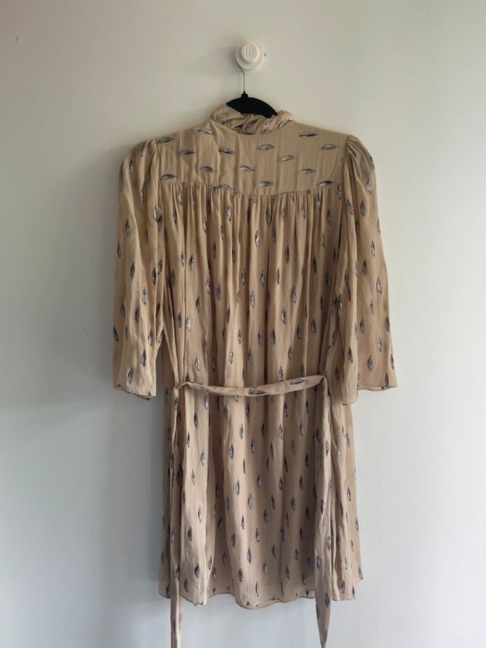 Robe en soie Pablo rose poudré - Taille 36 - photo numéro 6
