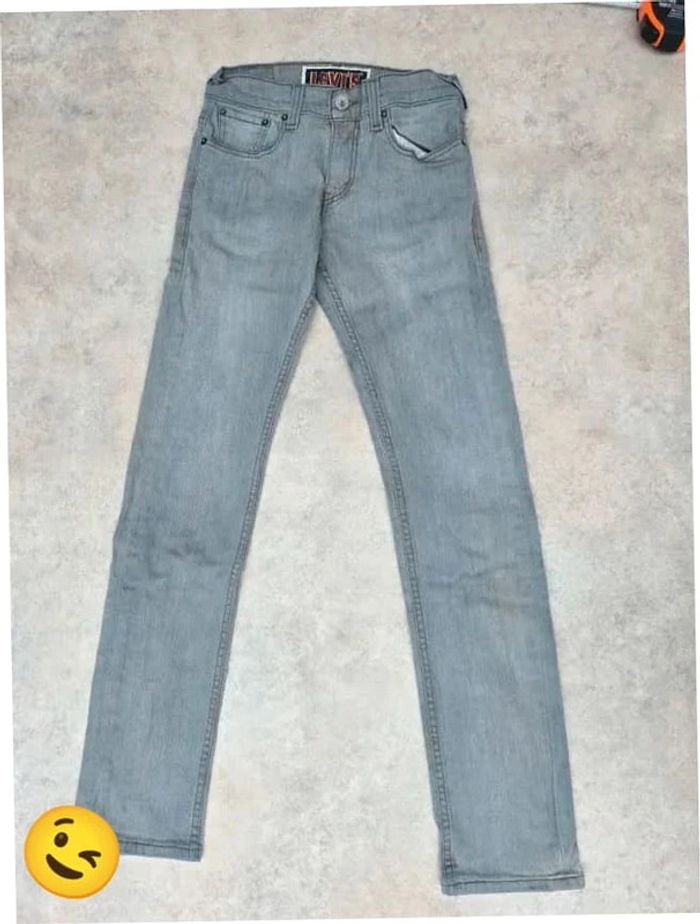 Jeans Levi's 511 W28 FR38 L32 coupe droite bleu Homme Men pan356b - photo numéro 3