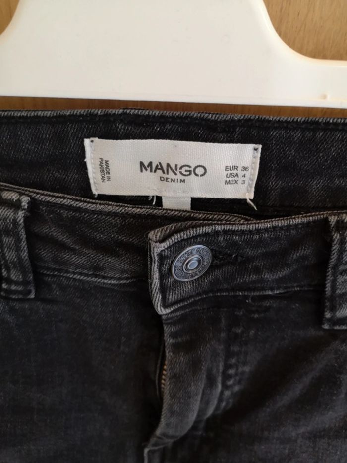 Jeans Mango frangé en noir 36 - photo numéro 6