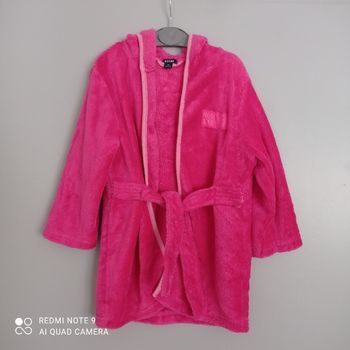 Peignoir polaire rose