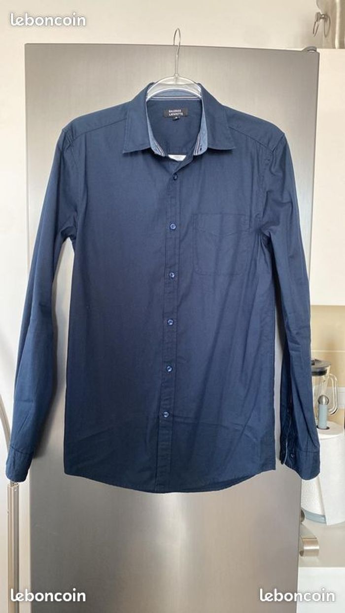 Chemise Bleu Marine Taille S Galeries Lafayette Homme Neuve - photo numéro 3