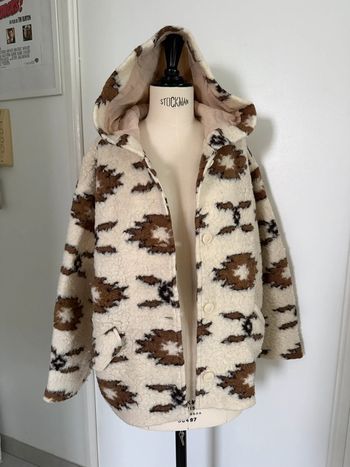Veste à capuche en laine mélangée Navy Paris taille 2