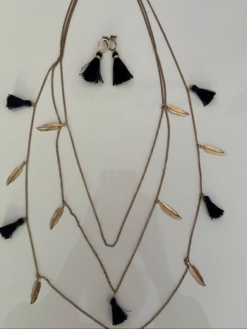 Parure collier et boucles d’oreilles