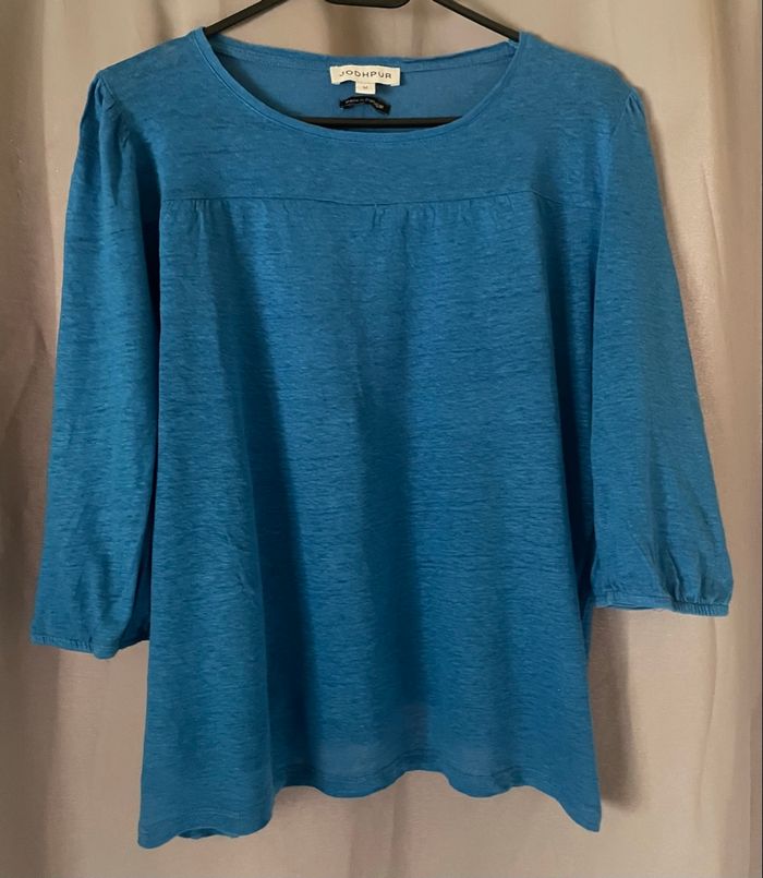 Haut bleu »Jodhpur »manches 3/4