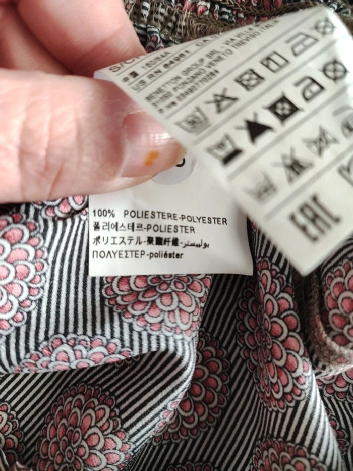 Blouse col jabot Benetton taille S - photo numéro 10