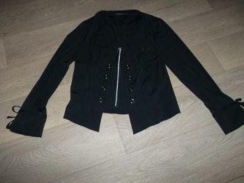 Veste LA MODE EST A VOUS bleu marine fluide 38 TBE