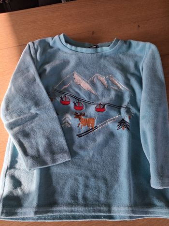 Tee-shirt manches longues molletonné