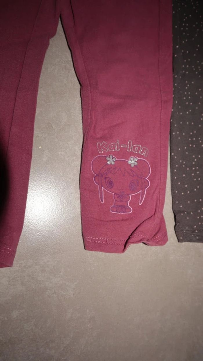 Lot de 5 leggings 2-3ans - photo numéro 8