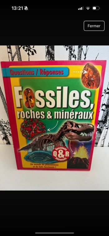Livre fossiles, roches et minéraux