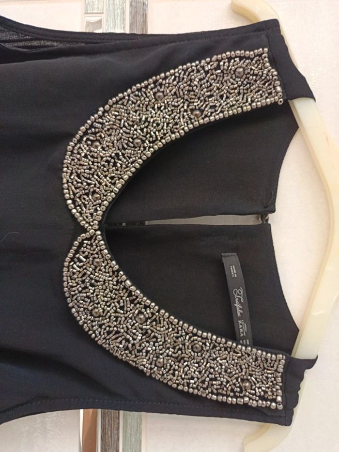 Petite robe noire Zara t.S - photo numéro 6