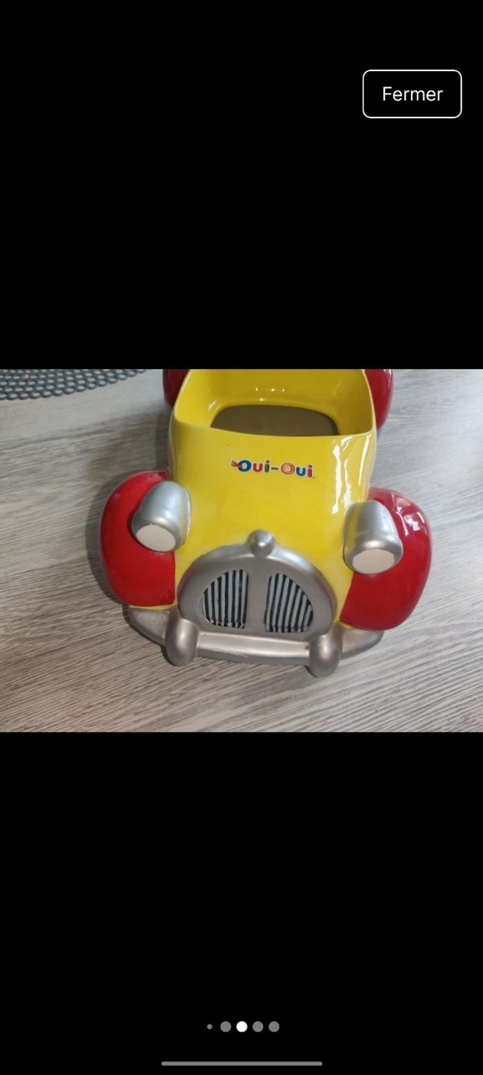 Voiture Oui-Oui en porcelaine de collection - photo numéro 4