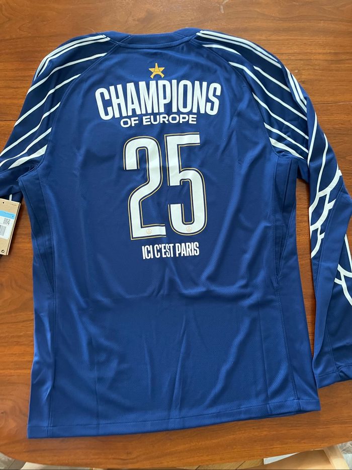 Maillot Collector Fourth PSG Jordan Dri-Fit 24/25 Champions of Europe Paris M - photo numéro 2