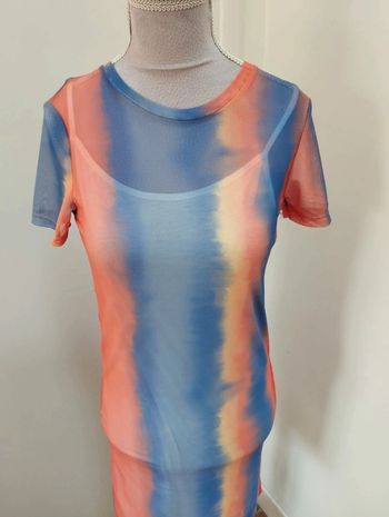 Robe courte d'été multicolore gemo 14 ans