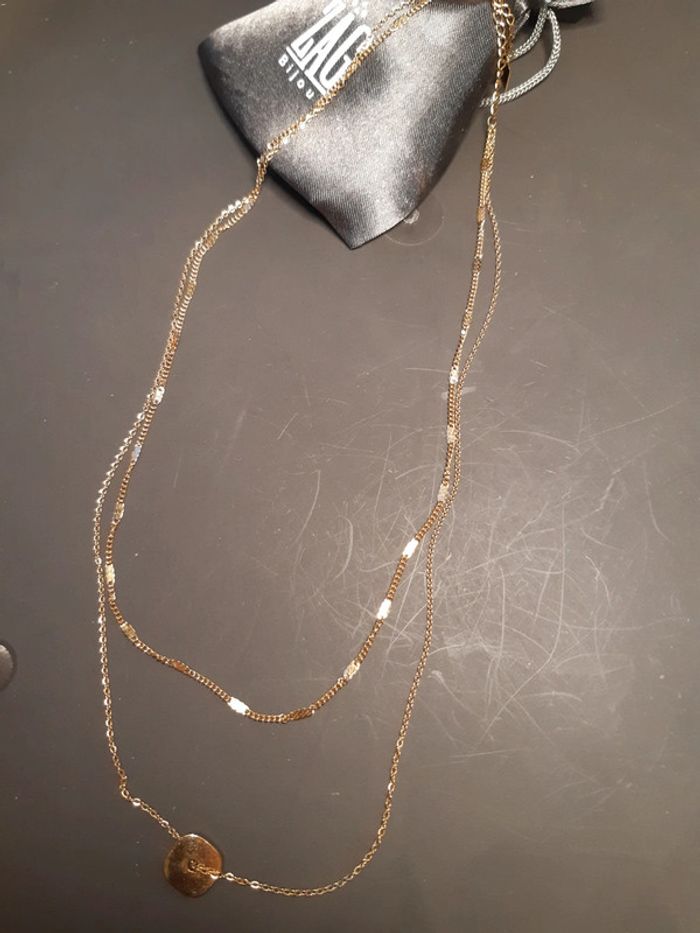 Zag collier été multirang en acier inoxydable stainless steel en tbe