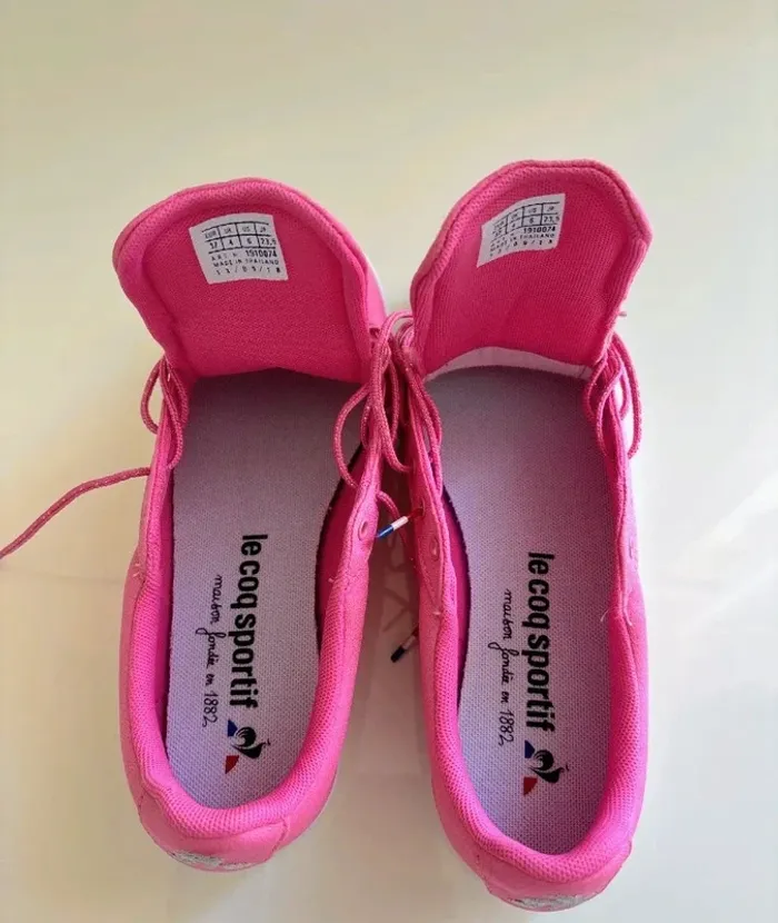 Chaussures de sport Le Cop Sportif fushia - photo numéro 4