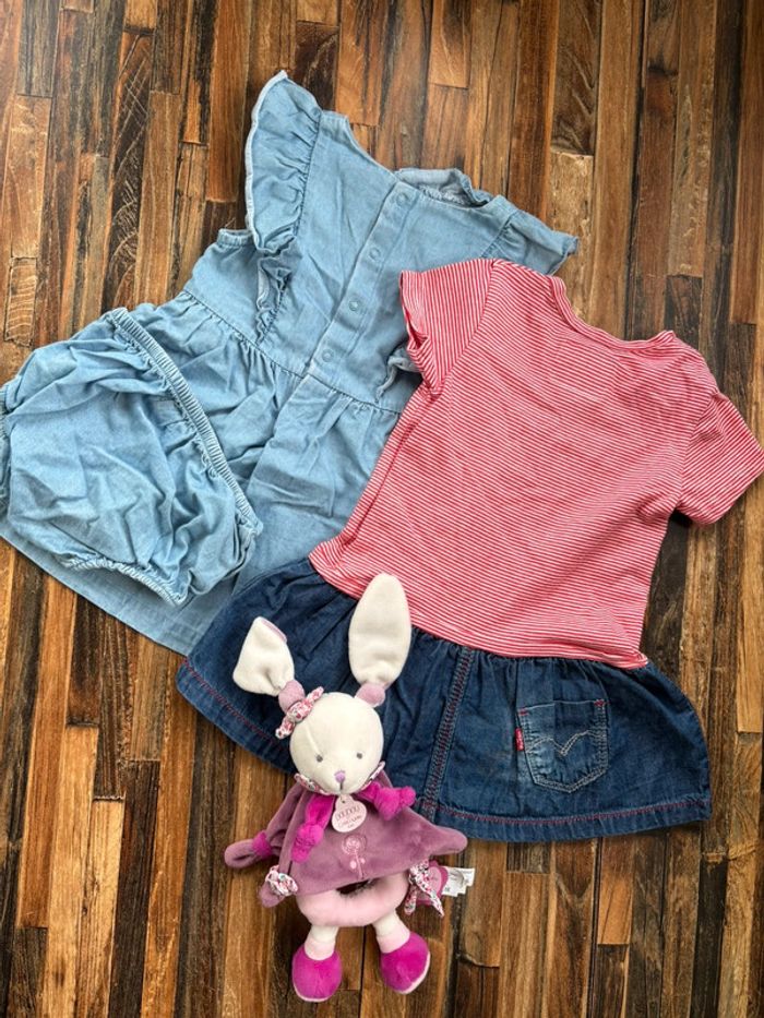 Lot robes (dont une avec bloomer) 12 mois - photo numéro 4
