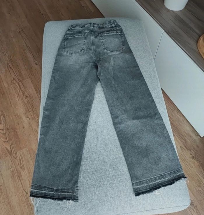 Jean gris wide leg fille 12 ans. - photo numéro 6