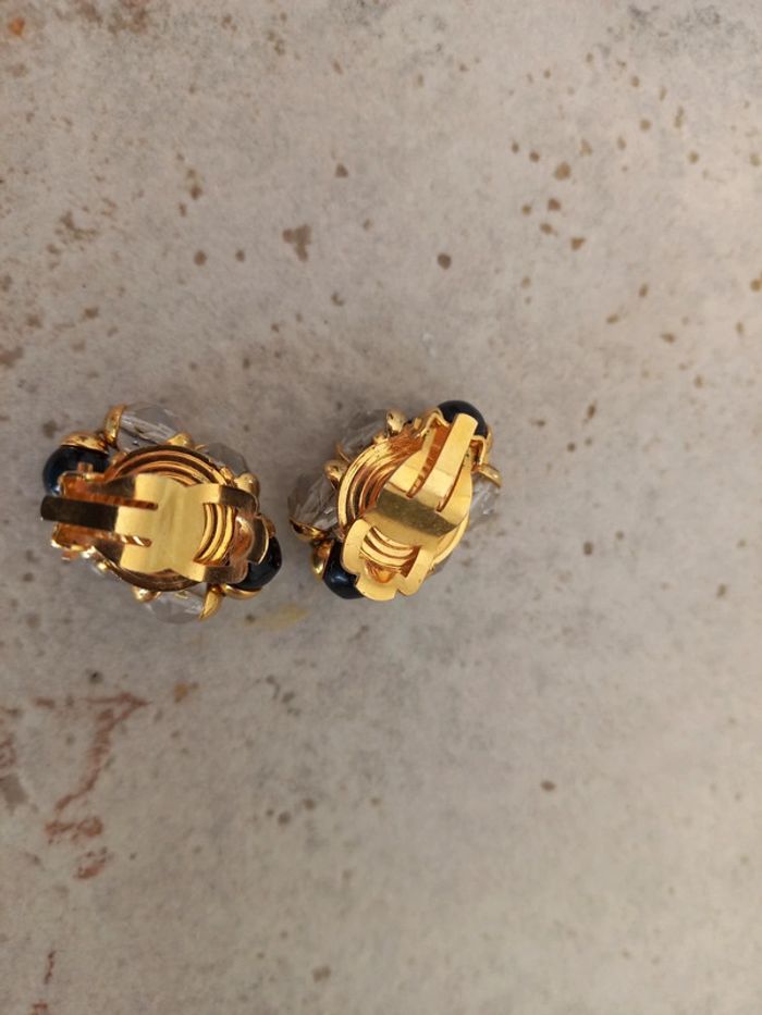 Boucle d oreilles perle vintage - photo numéro 2