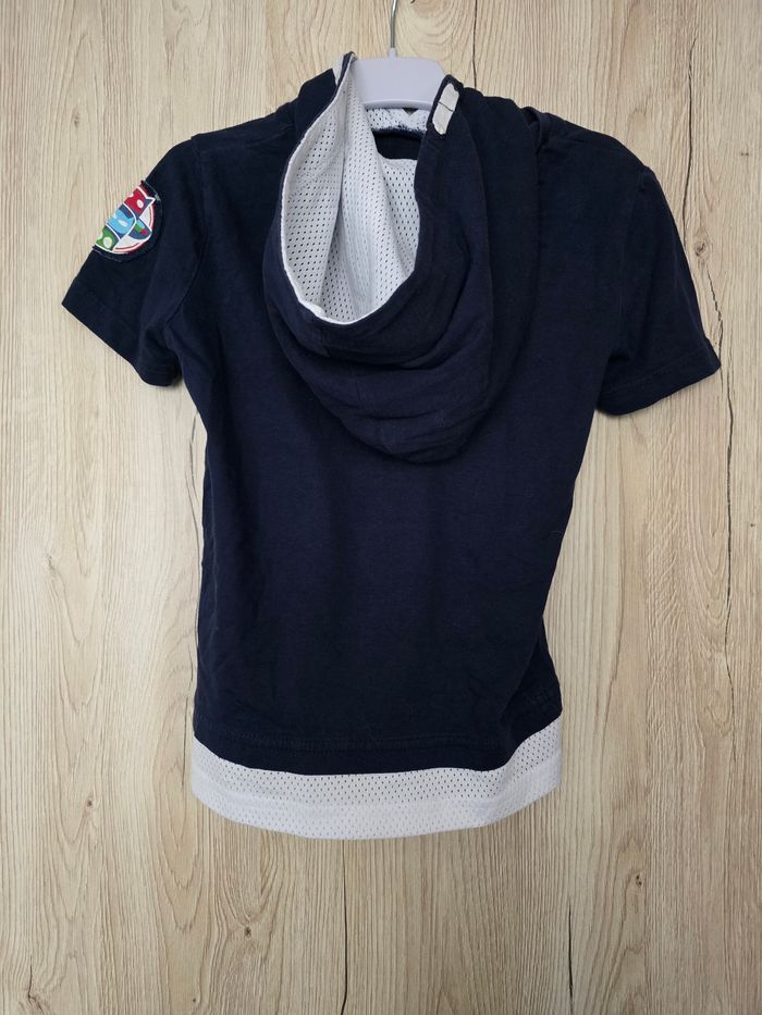 TEE-SHIRT À CAPUCHE PYMASKS TAILLE 6ANS COULEUR BLEU MARINE - photo numéro 3