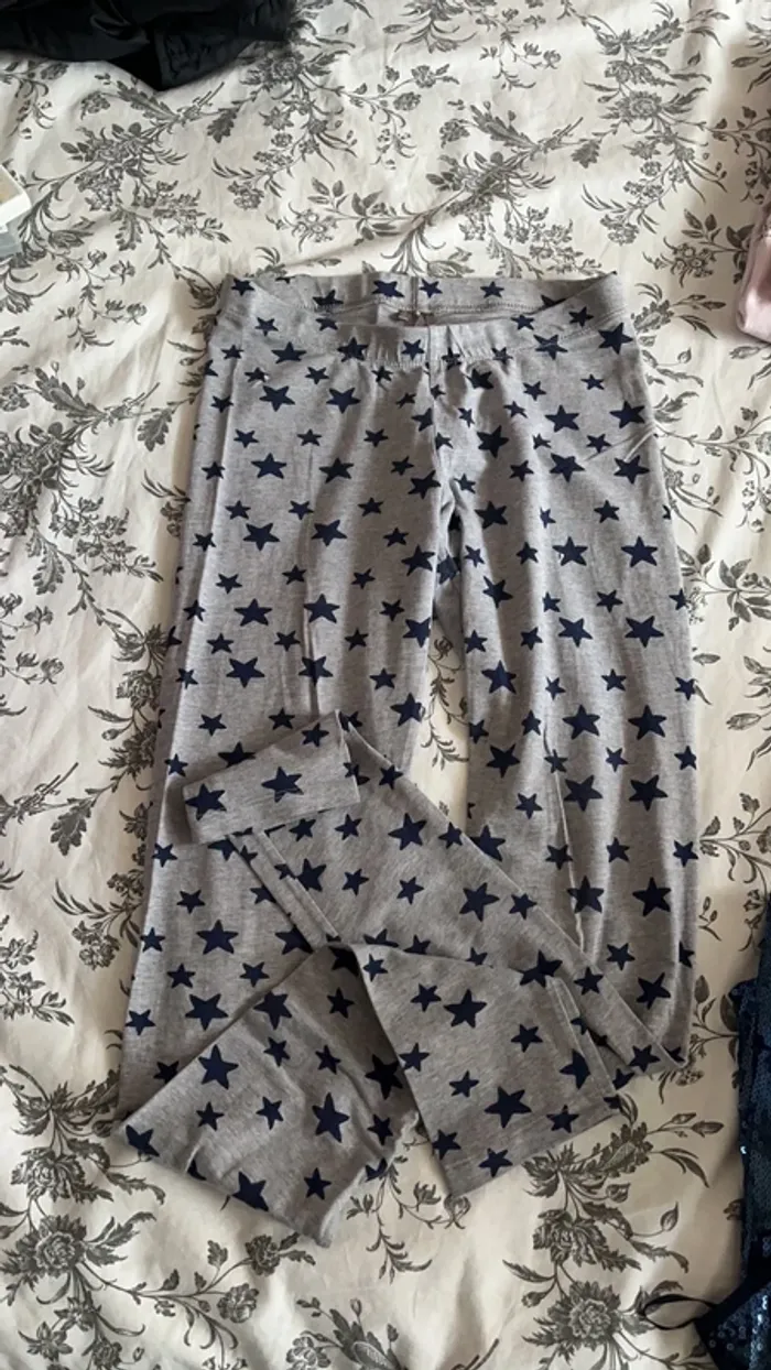 Legging fille gris