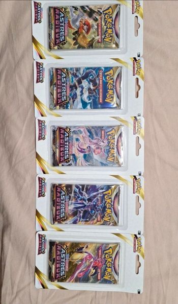 Lots de 5 boosters Astres Radieux 5 artset EB10 scellé FR