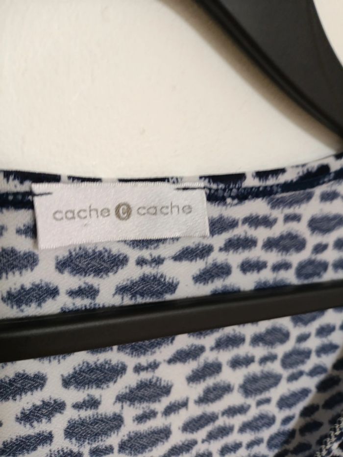 Haut fluide imprimé bleu Cache Cache - photo numéro 3
