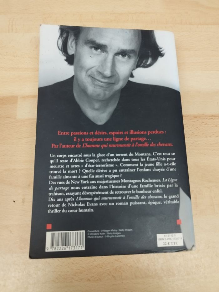 Nicholas Evans 
La Ligne de partage - photo numéro 2