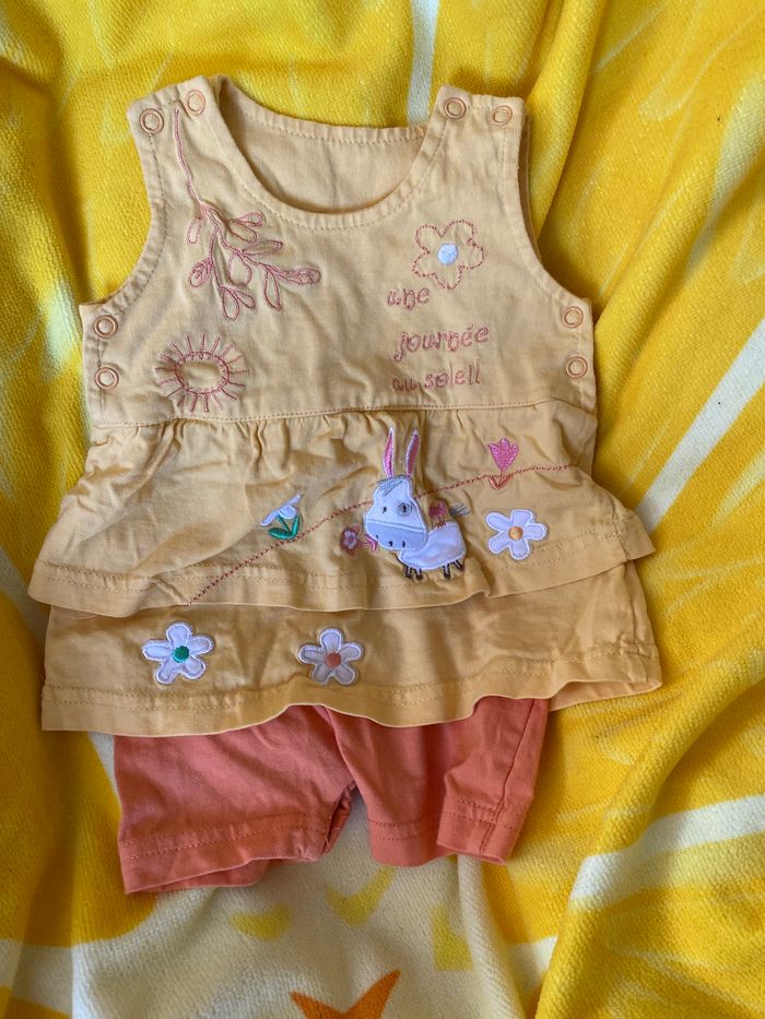 Combinaison fille été 1 mois