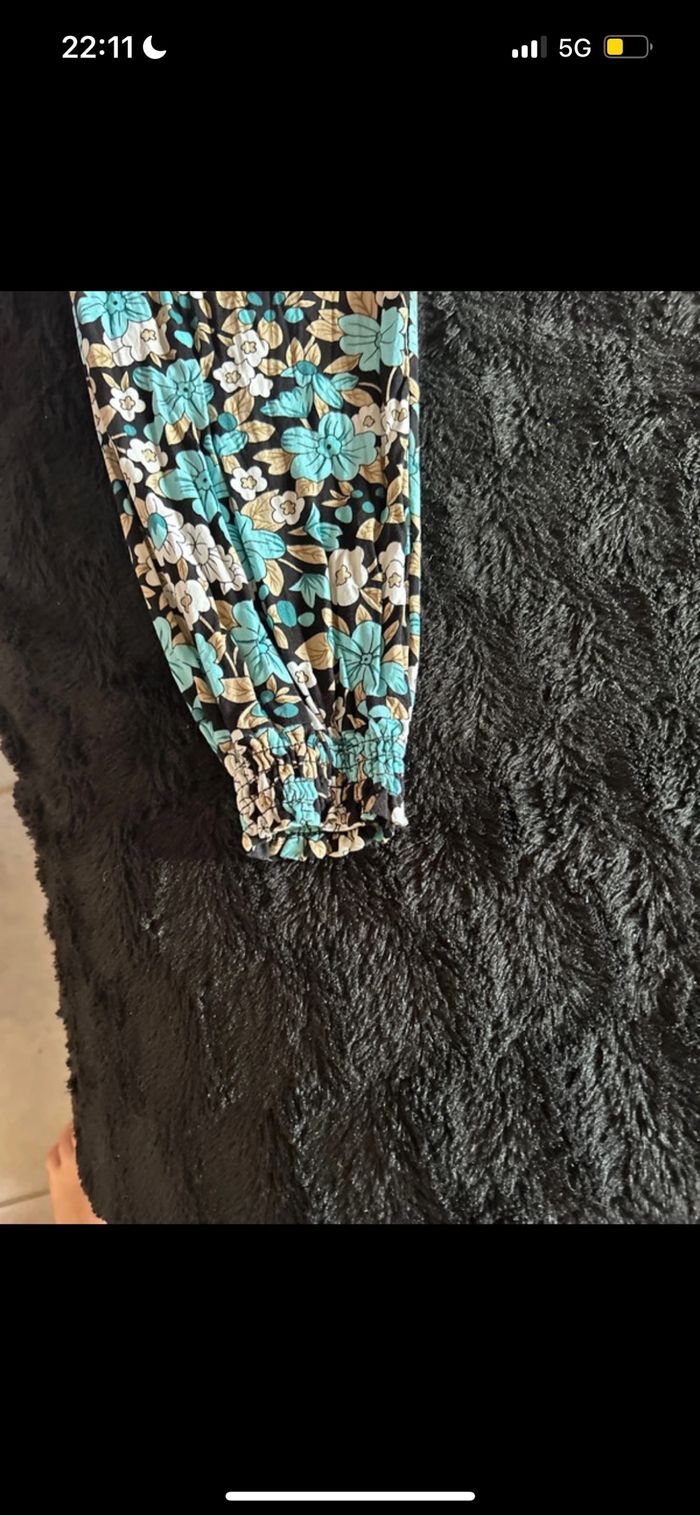 Pantalon fluide fleuri - photo numéro 3
