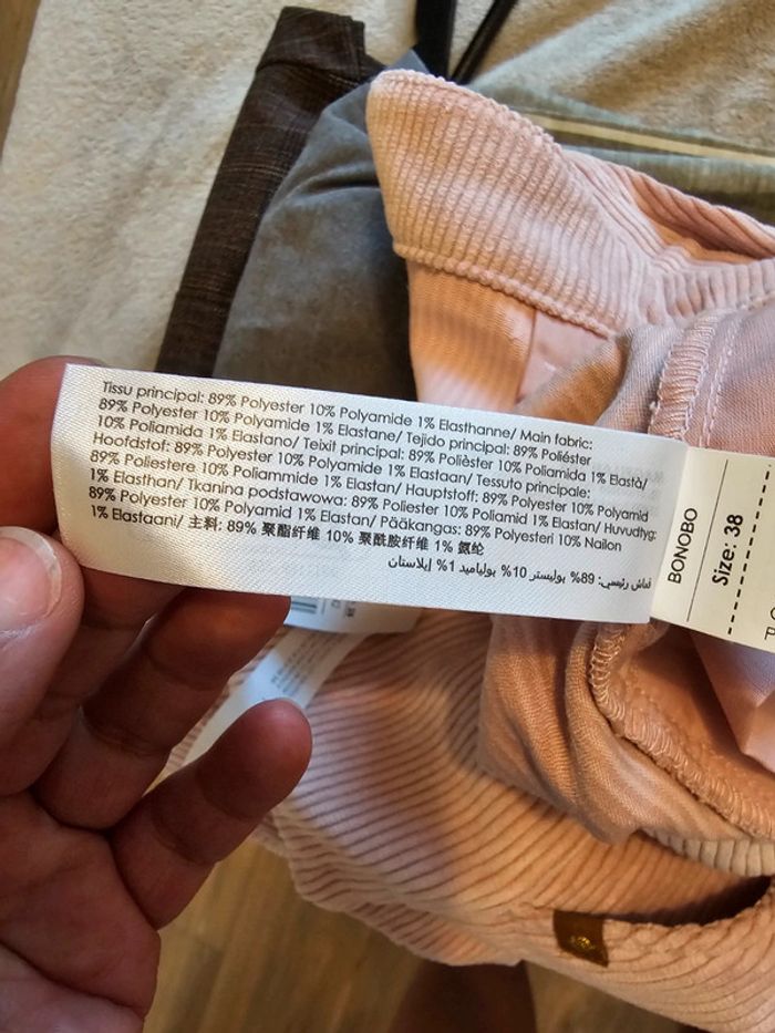 Pantalon velours côtelé Bonobo Taille 38 - photo numéro 6