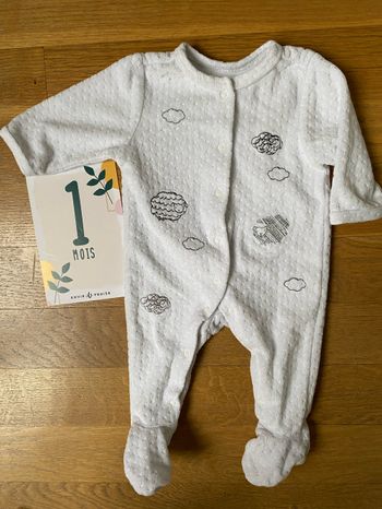 Pyjama velours 1 mois
