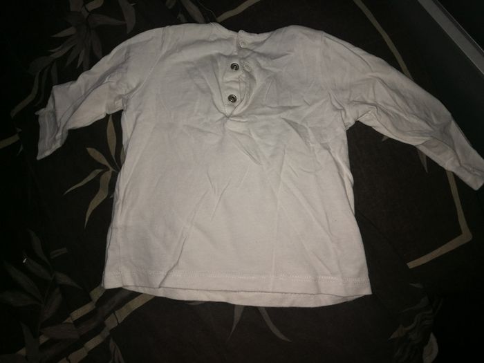 Tee shirt 12 mois imprimé lapin - photo numéro 3