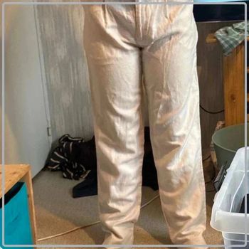 Pantalon en  lin  large  urban  kiabi  taille  42