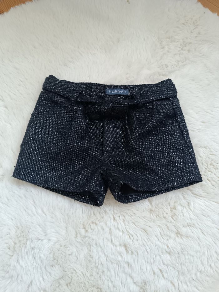Short noir pailleté