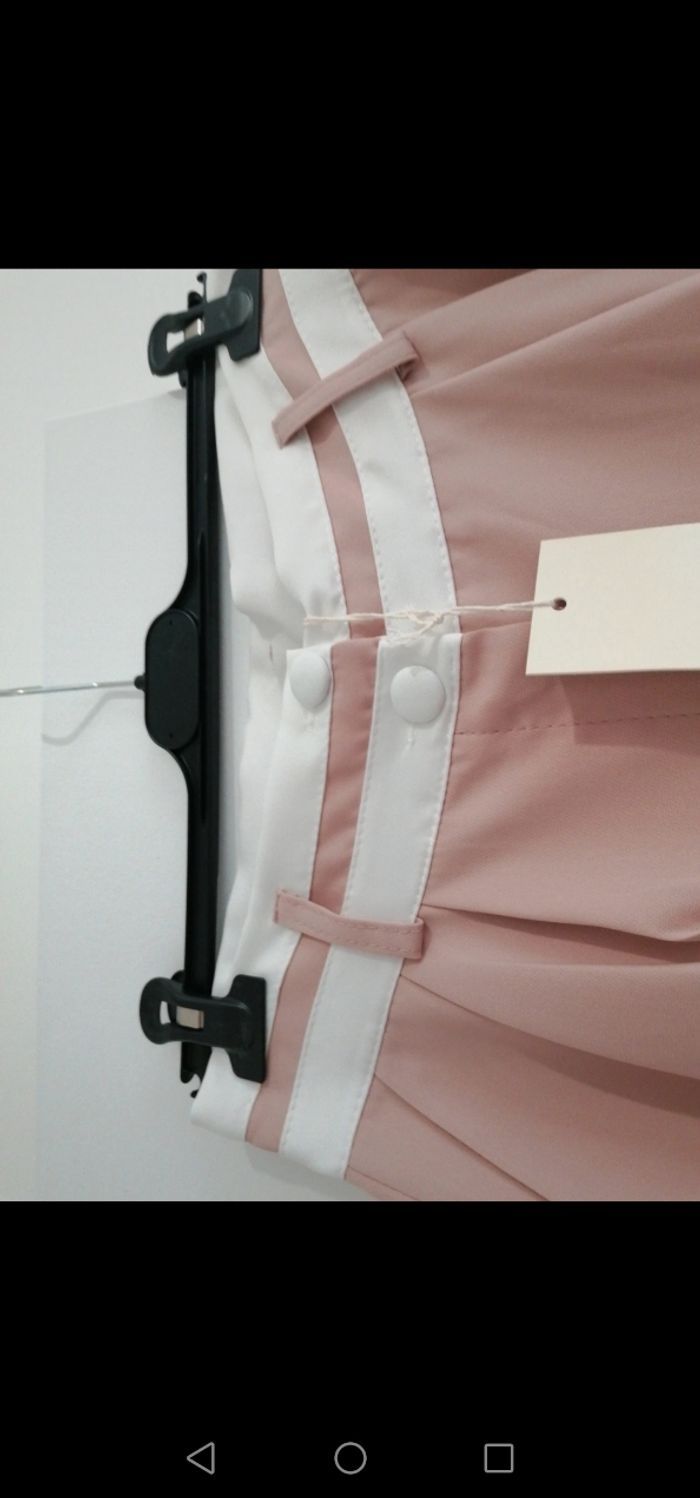 Ensemble tailleur/pantalon rose poudré - photo numéro 4