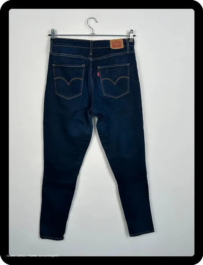 Jean Levi's Femme Marine | 721 High Rise Skinny | Taille W30 L30 FR40 | Très Bon État | BP62 - photo numéro 2