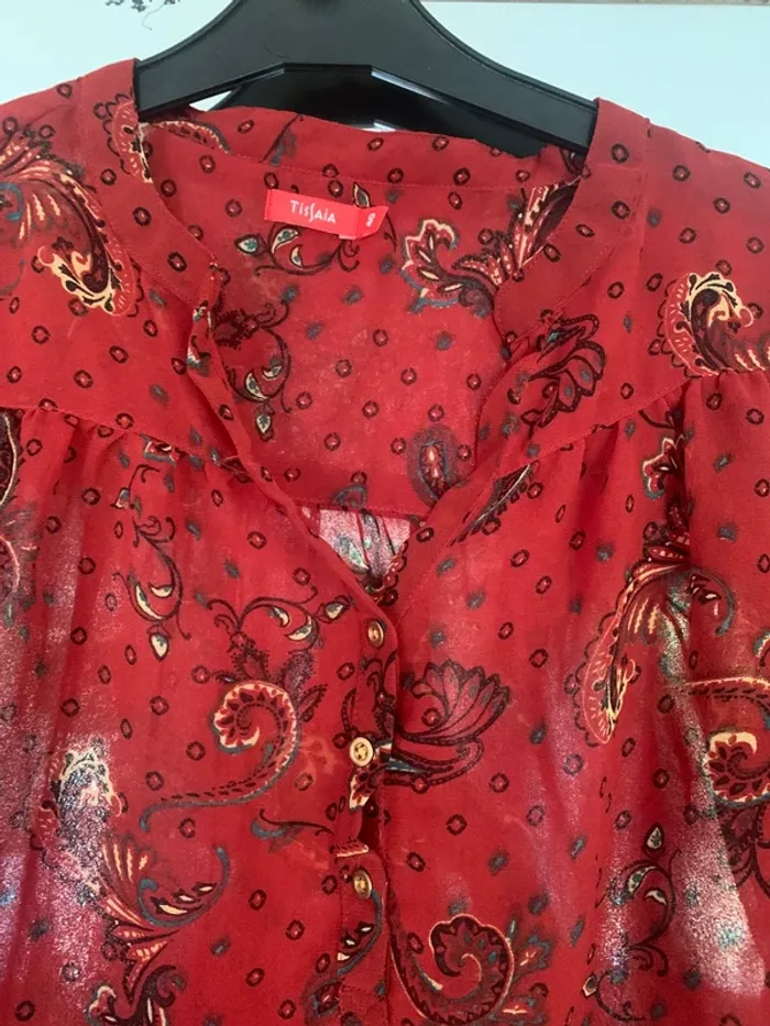 Blouse transparente Tissaia taille 40 manches longues - photo numéro 3