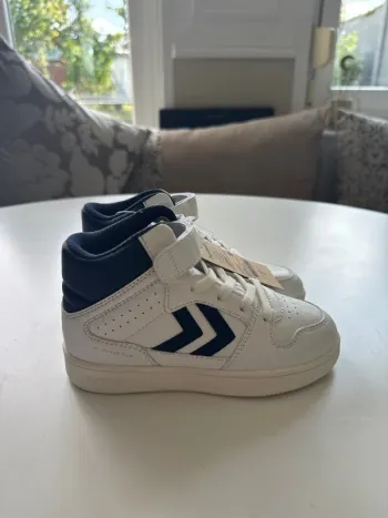 Baskets Hummel Montantes Enfant – Taille 30 – Blanc & Bleu
