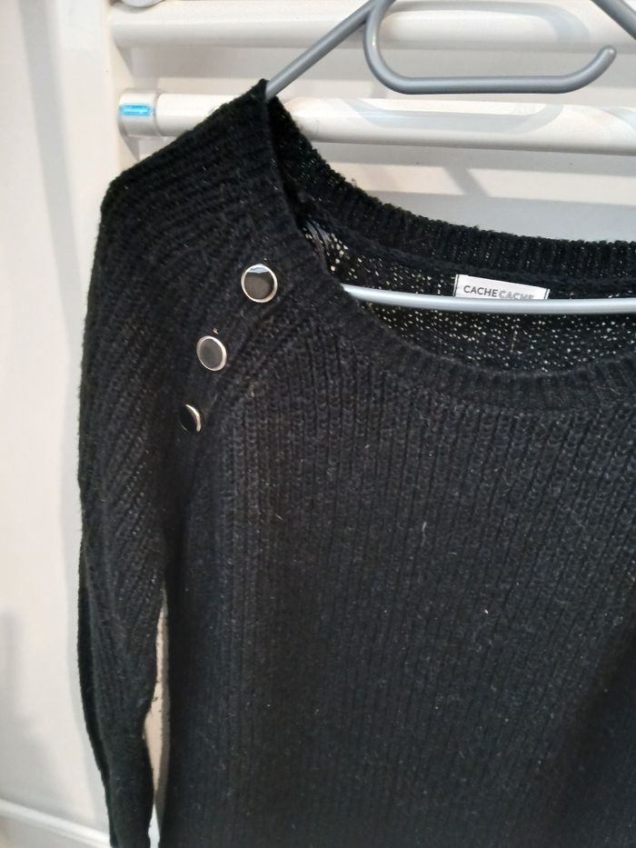 Robe courte noire , mailles anglaises - photo numéro 4