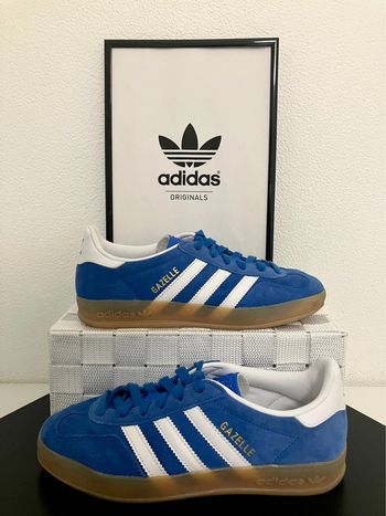 Adidas Originals Gazelle Indoor Blue Bird / White