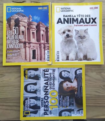 Hors série National Geographic lot de 3